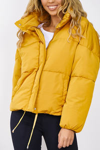 Chaqueta acolchada de ropa de calle para mujer de último diseño, chaqueta de invierno con cremallera personalizada de alta calidad para mujer - Product Image 2