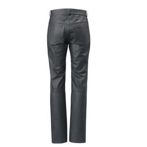 Pantalon en cuir pour homme en cuir de vachette premium 2025, fabrication OEM, vente en gros, teinture unie, logo, taille droite, écologique, coupe-vent, respirant - Product Image 4