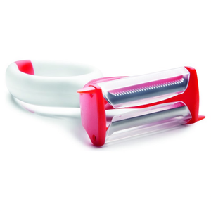 Pelapatate doppia lama <b>Plastica</b> DAILY Bianco e Rosso 0266 - Product Image 2
