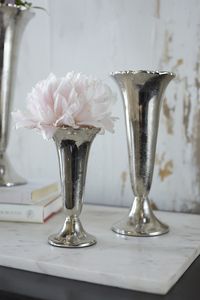 Jarrones de suelo de aluminio plateado antiguo para centros de mesa de boda, jarrones de flores de acabado Chapado en plata, jarrón personalizado de Metal de aluminio - Product Image 3