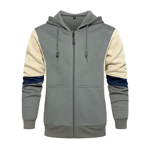 Sweats à capuche zippés pour hommes de marque privée bonne qualité prix bon marché avec meilleur matériel de vente chaude pour les sweats à capuche zippés pour hommes - Product Image 1