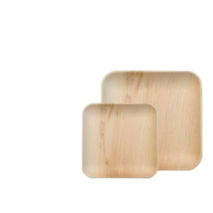 Assiettes jetables biodégradables en feuilles de palmier d'areca écologiques de qualité supérieure, taille personnalisée, pour la restauration, la restauration rapide, les collations, les bonbons - Product Image 1