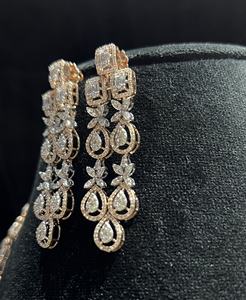 Elegant Luxury 14K Gold Natural <b>Diamond</b> Round Brilliant Cut Women's Necklace Set Third Party Certified <b>Jewelry</b> Collection - Product Image 4