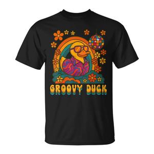 T-Shirt Vintage Promozionale con Design Divertente Ispirato al Disco Rubber Ducky Anni '70 - Product Image 1