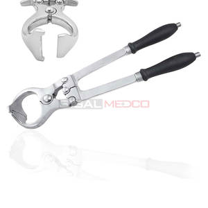 Pinza de Castración Burdizzo de Acero Inoxidable Alemán de 9 Pulgadas de Largo, Equipo Veterinario Reutilizable para Operaciones de Mascotas, Ganado y Caballos - Product Image 1