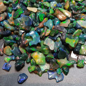 Opale noire naturelle éthiopienne 2-4 carats spécimen brut en vrac pierres précieuses traitées thermiquement - Product Image 3