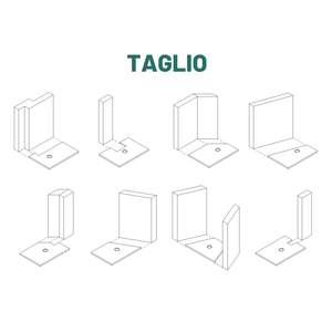 Piatto doccia in marmo resina Greta colore antracite 25-30mm altezza x doccia Box-180x70xh3cm confezione da 1 - Product Image 3