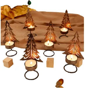 Latest Design Elegant christmasTree Candle Holder Home Decorations x-mas table centerpiece for decoration at discounted price