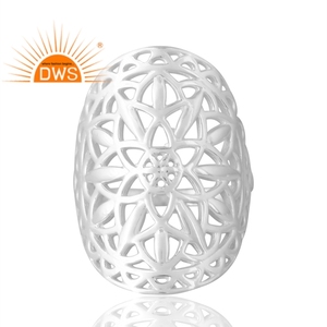 Handmade Design 925 Sterling Silver Cocktail Band <b>Ring</b> Custom Jewelry for Women Gift for Her <b>Indian</b> Jewelry Manufacturer - Product Image 3