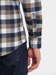 Chemise élégante à manches longues pour hommes en tissu épais qui peut être portée en hiver Produit tendance en coton Meilleur prix Chemise pour hommes - Product Image 5