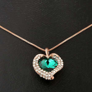 ชุดจี้แฟนซีสำหรับผู้หญิง - สีเขียว - Product Image 2