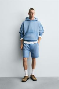 Colección de invierno Sudadera con capucha básica para hombre Ropa informal Sudadera con capucha con bolsillo de canguro Básicos Ropa informal mezclada de algodón - Product Image 3