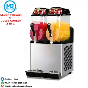 Restoran ticari 2 tank slush buz makinesi slush makinesi fiyatları
