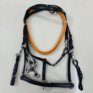 PVC CHEVAL ENDURANCE BRIDE LONGUE BRIDE D'ÉQUITATION CUM LIEN ENDURANCE CHEVAL PVC BRIDLE ENSEMBLE POITRINE ASSORTIE - Product Image 3