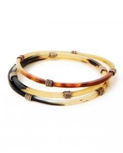 Puños, brazaletes y pulseras de cuerno de búfalo natural FASHION hechos de cuerno de búfalo real, disponibles en una variedad de - Product Image 6