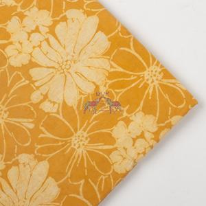 Tela de Algodón 100% con Estampado Floral Bagru, Diseño de Última Moda, para Confección de Bolsos, Textil para el Hogar, Tela Voile Estampada - Product Image 4