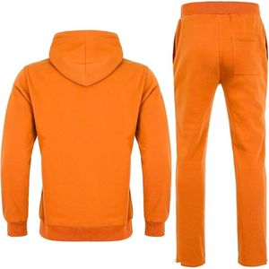 Ensembles de survêtement d'hiver pour hommes 100% coton grande taille coupe-vent et col à capuche réversible avec logo sur le devant - Product Image 5