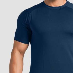 เสื้อยืดโพลีเอสเตอร์ 100% รุ่น Legacy สีเขียวอมฟ้า เนื้อผ้าถักน้ำหนักเบา เหมาะสำหรับออกกำลังกาย ดีไซน์แบบรัดรูป พิมพ์ลายซิลค์สกรีน  แบบเรียบ - Product Image 5