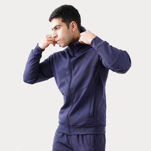 Chándal atlético de 2 piezas para hombre, chándal informal con cremallera completa para correr, conjunto de entrenamiento deportivo, ropa deportiva - Product Image 2