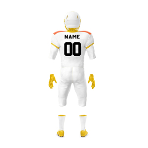 Maillot de football américain sublimé personnalisé, 14 panneaux, design OEM à séchage rapide, uniforme de football américain fabriqué au Pakistan - Product Image 6