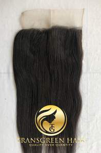 Qualité supérieure 22 pouces 4x4 Extension de fermeture de cheveux Remy naturelle droite donneur unique indien brut prix de gros vendeur indien - Product Image 3