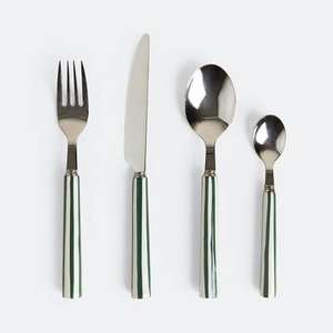 Ensemble de couverts élégant en acier inoxydable avec poli miroir et poignée en résine rose pour cadeaux d'affaires et occasions spéciales - Product Image 6