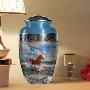 โกศบรรจุอัฐิรูปม้าวิ่ง ดีไซน์รักษ์โลก ปรับแต่งได้ สำหรับผู้ใหญ่ทั้งชายและหญิง ความจุ 220 คิวบิกอินช์ - Product Image 4