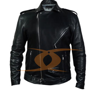 Veste de moto en cuir élégante pour homme, best-seller - Imperméable et respirante, couleurs personnalisées disponibles, qualité et service inclus - Product Image 5