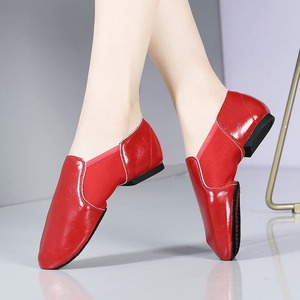 Chaussures de danse Jazz en cuir professionnel de haute qualité semelle fendue antidérapante OEM personnalisable pour femmes hommes filles usine directe - Product Image 1