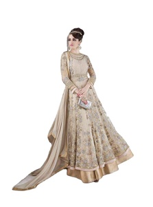Robes de soirée Kanya Fancy Garments, broderies riches, style pakistanais et indien, Salwar Kameez, robe trois pièces, soie/nylon/lin - Product Image 2