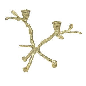 Bougeoir à 2 piliers en aluminium pour la décoration intérieure Hôtel Mariage Décoratif Bougeoir de qualité supérieure - Product Image 6
