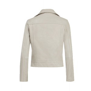 Chaqueta de piel de oveja auténtica de alta calidad con diseño personalizado para mujer, chaqueta de piel de invierno a la moda de estilo recortado para mujer - Product Image 4