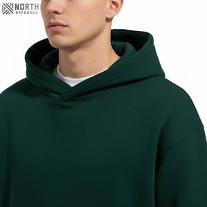 Sudadera con Capucha de Forro Polar para Hombre, Invierno, con Bolsillo, Impresión Digital Personalizable, Secado Rápido, Transpirable, Mezcla de Poliéster/Algodón, Corte Regular - Product Image 4