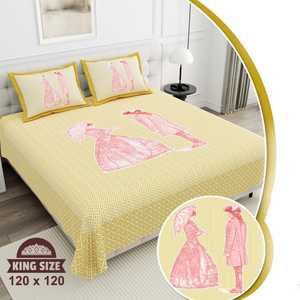 Ensemble de draps de lit 3 pièces en coton de qualité élégante Impression florale solide Style classique Confortable et idéal pour les cadeaux - Product Image 3