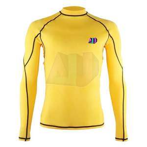 เสื้อรัดกล้ามเนื้อแขนยาวสำหรับผู้ชาย ผลิตจากผ้าสแปนเด็กซ์/โพลีเอสเตอร์ คุณภาพเยี่ยม ระบายอากาศได้ดี น้ำหนักเบา ทนทาน เหมาะสำหรับการเล่นกีฬาหลากหลายประเภท - Product Image 1