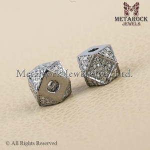 ของแข็งเงิน925หาธรรมชาติปูเครื่องประดับเพชรหกเหลี่ยมรูปร่างเพชรหา - Product Image 2