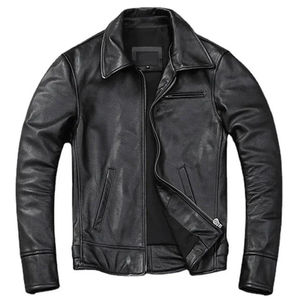 Chaqueta de cuero genuino para hombre de nuevo diseño, chaqueta de cuero para hombre de primera calidad, chaqueta de invierno para hombre - Product Image 5