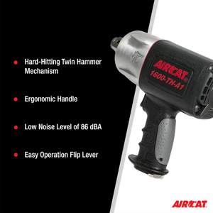 Llave de Impacto Compuesta de 1 Pulgada con Mecanismo de Doble Martillo de 1600 Ft-lbs, Personalizable OEM - Product Image 2