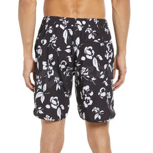 กางเกงขาสั้นลำลองผู้ชาย ลายเรียบ เอวยางยืดสูง มีกระเป๋า ระบายอากาศ แห้งเร็ว ผ้าโพลีเอสเตอร์/คอตตอน สไตล์ชายหาดฤดูร้อน - Product Image 2