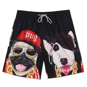 กางเกงขาสั้นพิมพ์ลายสำหรับผู้ชายกางเกงขาสั้นผ้าโพลีเอสเตอร์ระบายอากาศพิมพ์ลายสัตว์ขนาดใหญ่สำหรับฤดูร้อน - Product Image 1