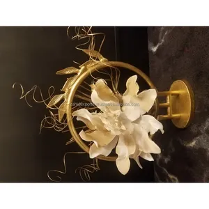 Support de bougie moderne fait à la main pour la décoration intérieure tendance, cadre en fer, bougeoir suspendu en fer pour l'extérieur - Product Image 3