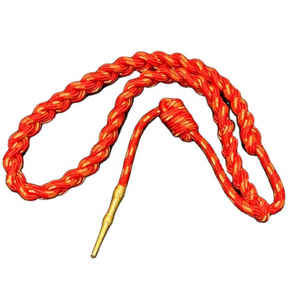 Aguillete Ceremonial Táctica Dorada de Primera Calidad para Uniforme de Banda de Marcha - Product Image 4