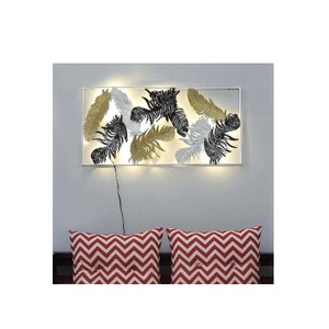 Elegante Panel de Pared de Metal Negro con Textura en Relieve, Acabado Dorado de Lujo, Hecho a Mano, Tamaño Personalizable, Diseño Art Deco, Decoración de Pared de Hierro - Product Image 1