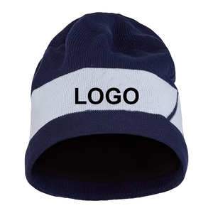 Gorro de Punto de Alta Calidad con Logotipo Personalizado Bordado en 3D, Borde Enrollado, Puño Corto, Gorro de Invierno, Parche de Goma, 100% Acrílico - Product Image 1