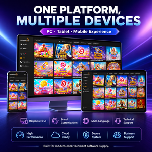 แพลตฟอร์มเกมออนไลน์ Luckyone Games สำหรับความบันเทิงทางเกม ระบบเกมตกปลา เกมหลากหลายรูปแบบ แอปเกม อัปเดตผ่านคลาวด์ ใช้ในห้องเกมอาร์เคด ใช้ในสหรัฐอเมริกา - Product Image 1