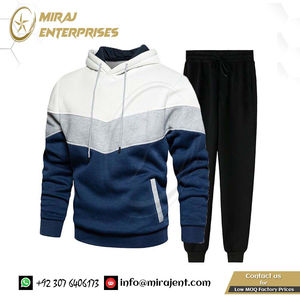 Vêtements d'extérieur à la mode d'automne meilleure qualité vente en gros OEM fournisseur survêtement personnalisé ensemble sweat à capuche pour hommes Streetwear ample - Product Image 2