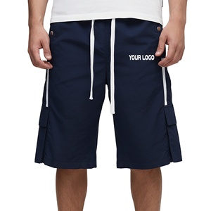 กางเกงขาสั้นผู้ชายผ้าฝ้ายแท้ 100% สีพื้น รักษ์โลก สำหรับวิ่ง ออกกำลังกาย แฟชั่น มีกระเป๋าข้าง รุ่นใหม่ล่าสุด - Product Image 1