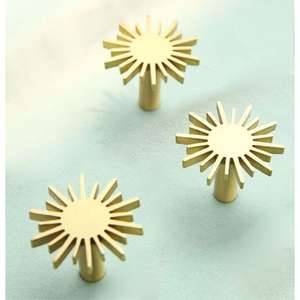 Perillas de estrella de latón, superventas, perilla y manija de cajón, perillas de lujo de Metal sin óxido de buena calidad para decoración de herrajes - Product Image 6