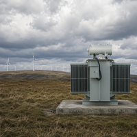 Transformateur de surpression triphasé pour parc éolien 2500 kVA, modèle ZSS, 50 Hz, 10 kV, 10,5 kV, immergé dans l'huile, double enroulement, sortie 400 V