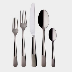 Haute qualité Restaurant hôtel couverts couteau cuillère fourchette ensemble avec acier inoxydable argent mat poli plat coréen poignée - Product Image 1
